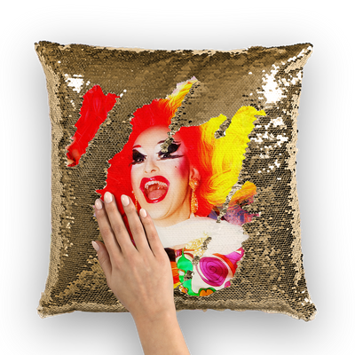 Sequin Cushion Cover - Ovah Name Brand  - A.rt by O.vahFx Ft Adora