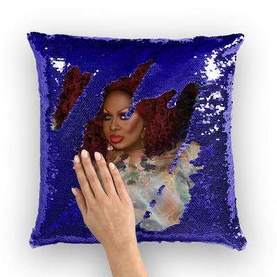 Sequin Cushion Cover - Ovah Name Brand - A.rt by O.vahFx - Latrice Royale