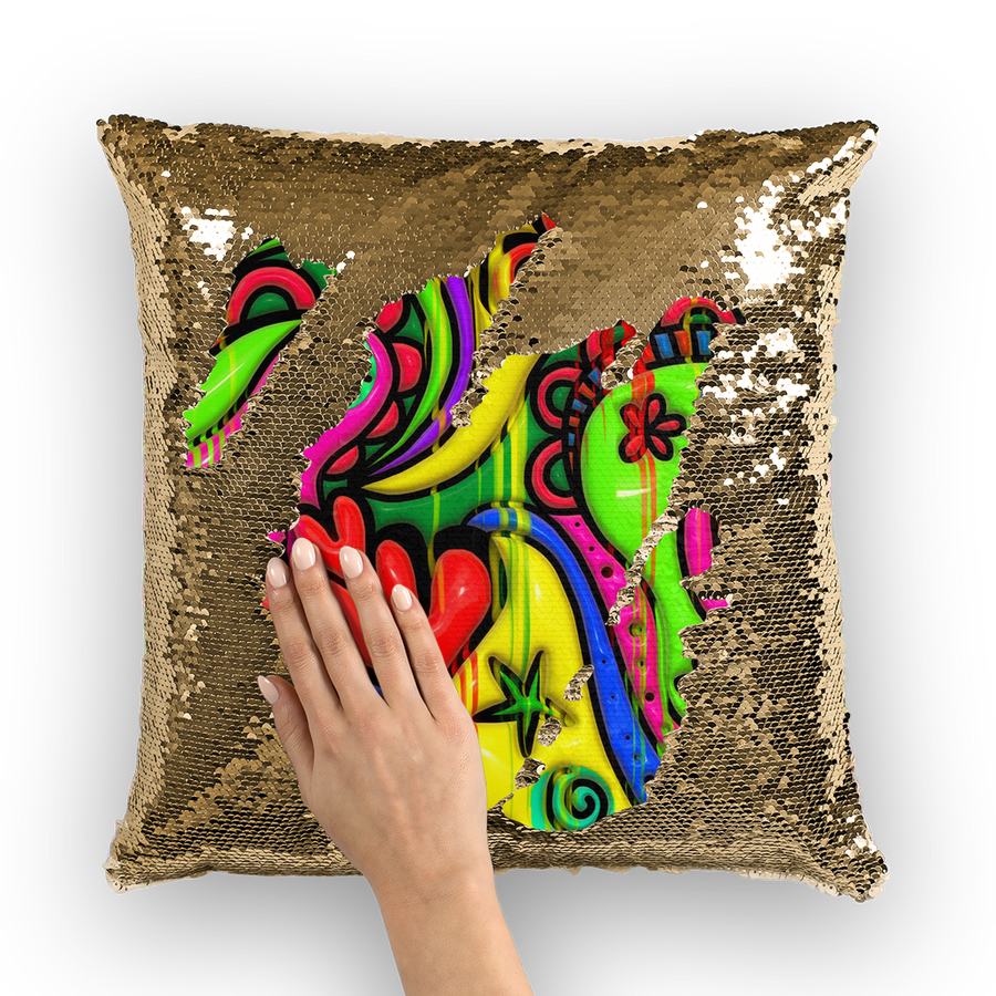 Sequin Cushion Cover -  Ovah Name Brand