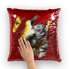 Sequin Cushion Cover - Ovah Name Brand - A.rt by O.vahFx Ft Kitty Meow
