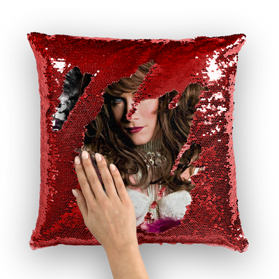 Sequin Cushion Cover - Ovah Name Brand  - A.rt by O.vahFx Ft Daisy Deadpetals