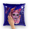 Sequin Cushion Cover - Ovah Name Brand  - A.rt by O.vahFx Ft Loris Queen