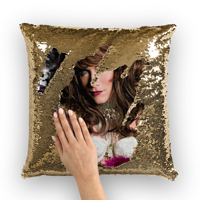 Sequin Cushion Cover - Ovah Name Brand  - A.rt by O.vahFx Ft Daisy Deadpetals