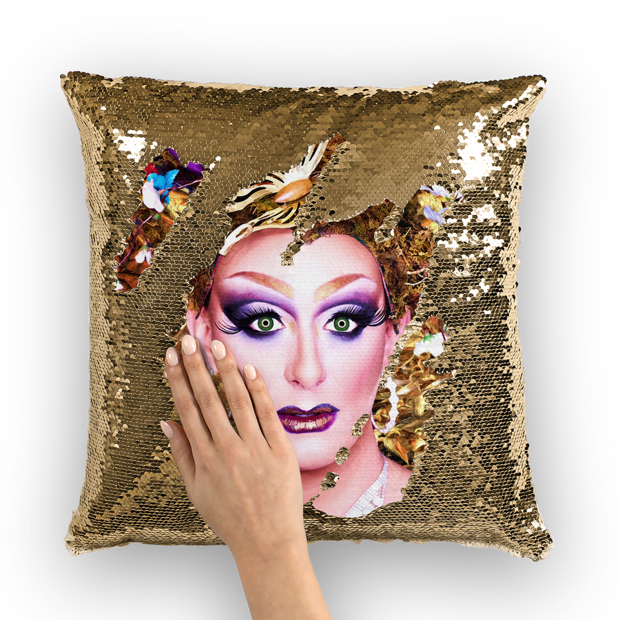 Sequin Cushion Cover - Ovah Name Brand - A.rt by O.vahFx Ft Saoirse Glam
