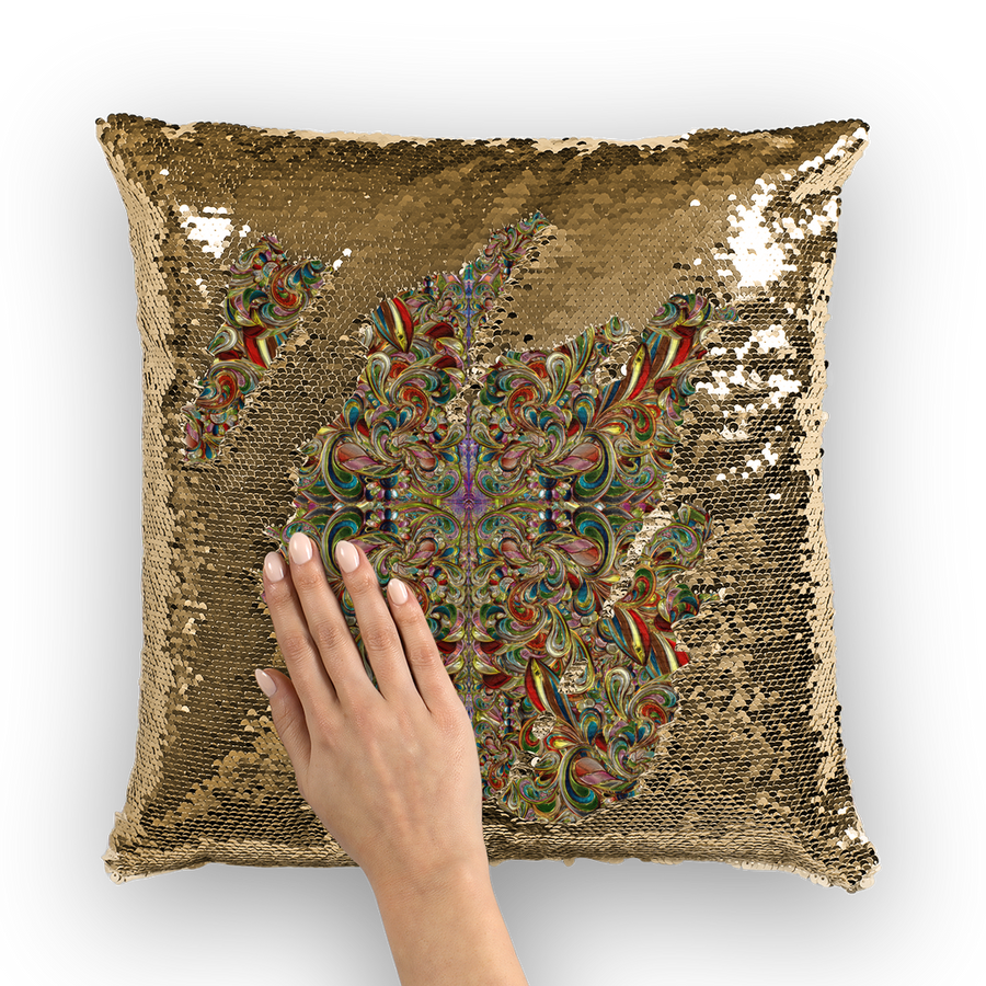 Sequin Cushion Cover - Ovah Name Brand - Glass Collection