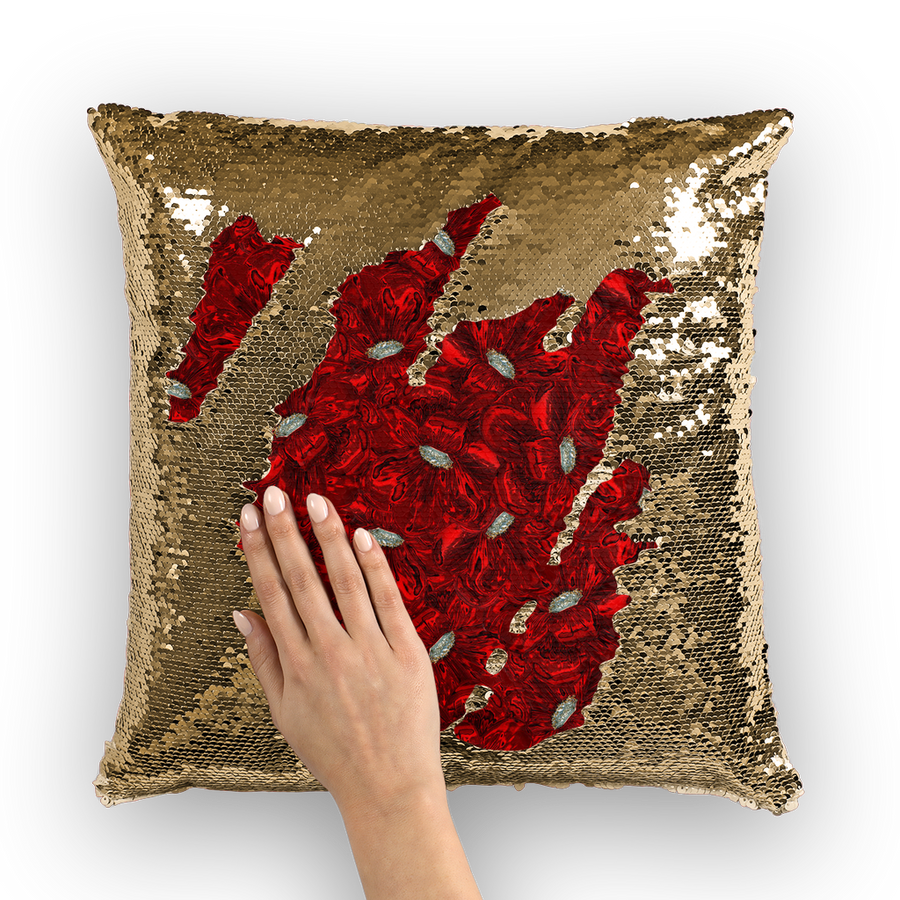 Sequin Cushion Cover - Ovah Name Brand - Glass Collection