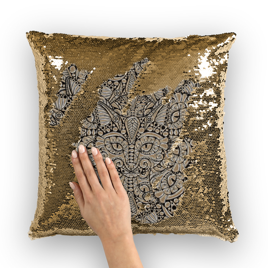 Sequin Cushion Cover - Ovah Name Brand - Glass Collection
