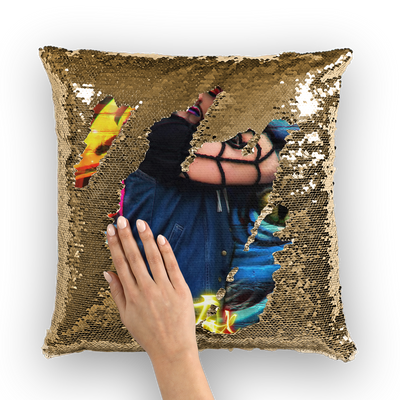 Sequin Cushion Cover - Ovah Name Brand  - A.rt by O.vahFx Ft Brian Friedman