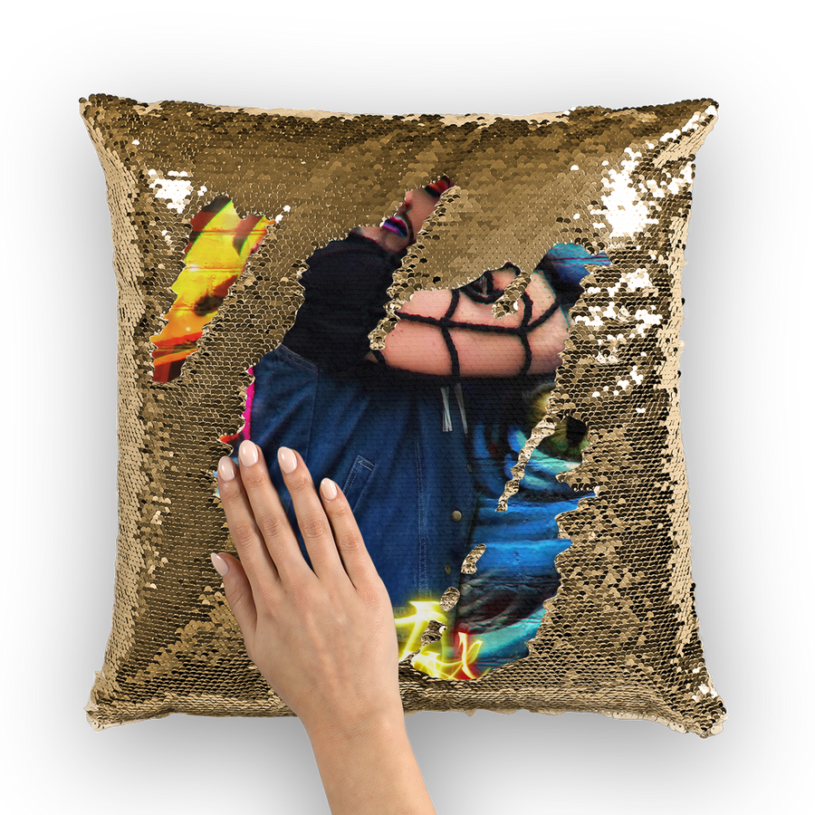 Sequin Cushion Cover - Ovah Name Brand  - A.rt by O.vahFx Ft Brian Friedman