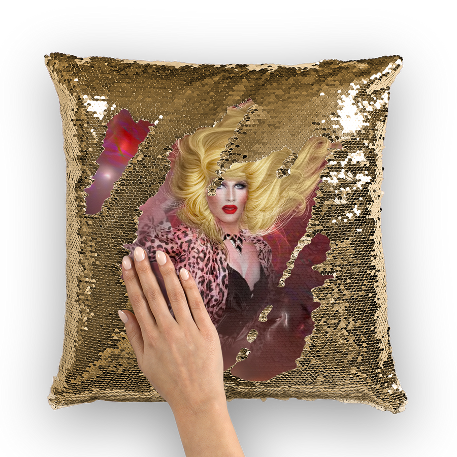 Sequin Cushion Cover - Ovah Name Brand - A.rt by O.vahFx Ft Pearl Liaison