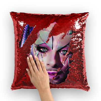 Sequin Cushion Cover - Ovah Name Brand  - A.rt by O.vahFx Ft Earth Intruder