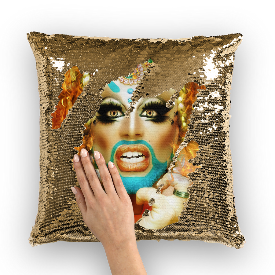 Sequin Cushion Cover - Ovah Name Brand - A.rt by O.vahFx ft Glitz Glam