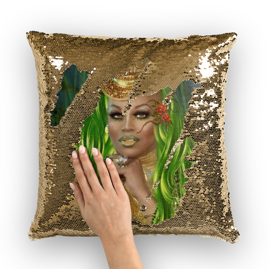 Sequin Cushion Cover - Ovah Name Brand  - A.rt by O.vahFx Ft Tp Lords