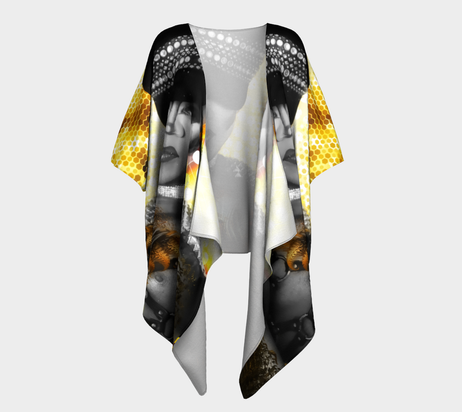 Draped Glam-Oh-No Kimono