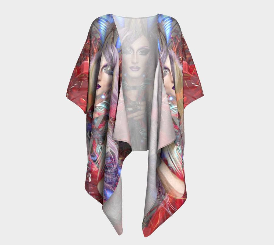 Draped Glam-Oh-No Kimono