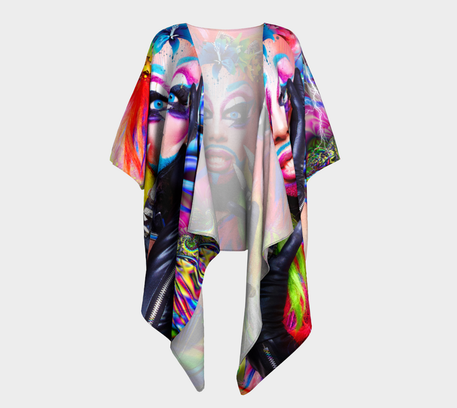 Draped Glam-Oh-No Kimono