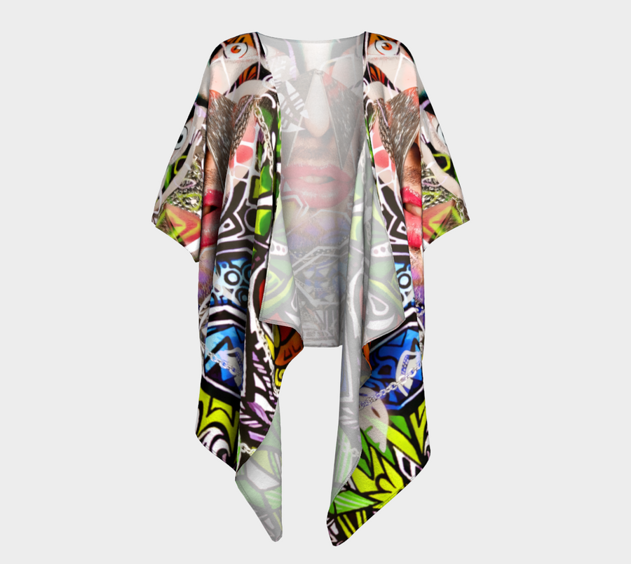 Draped Glam-Oh-No Kimono