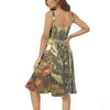 Dress Collection - Ruffle Hem Belted Halter Dress - Ovah Name Brand