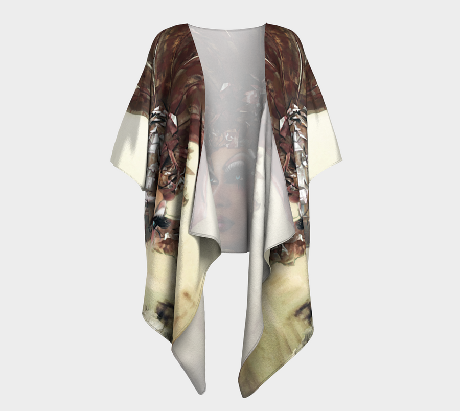Draped Glam-Oh-No Kimono