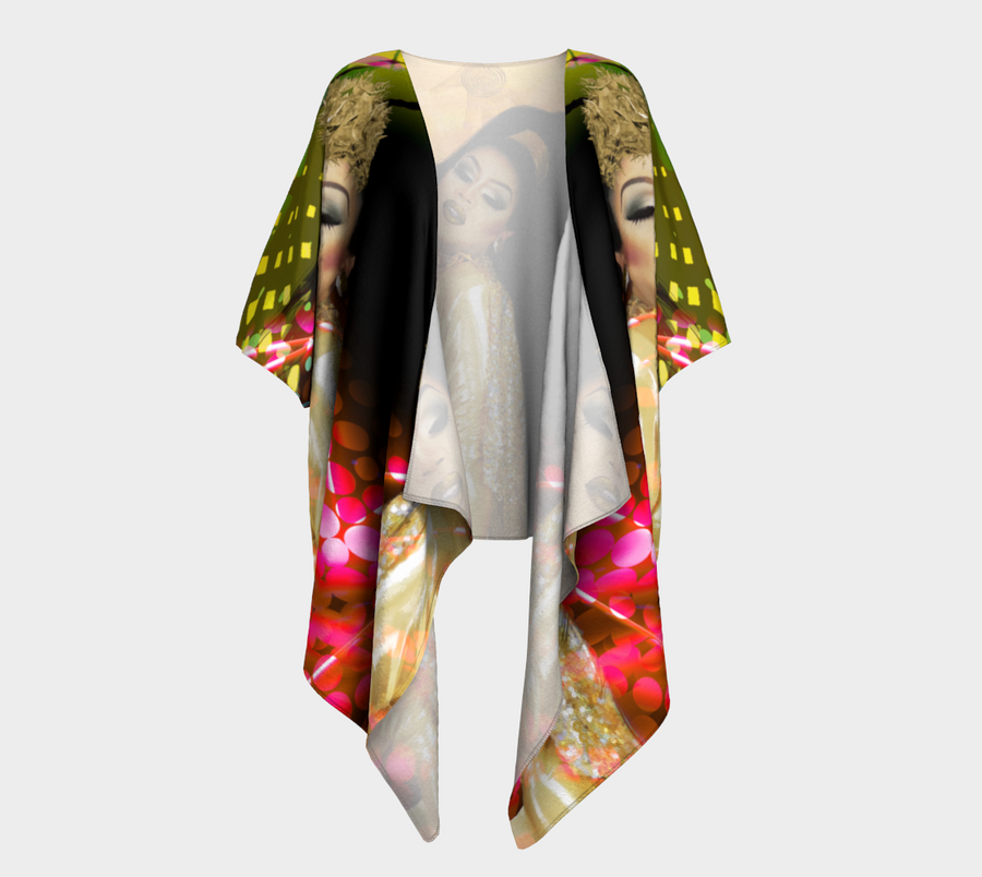 Draped Glam-Oh-No Kimono